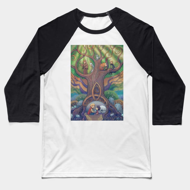 Celtic tree Baseball T-Shirt by illustore